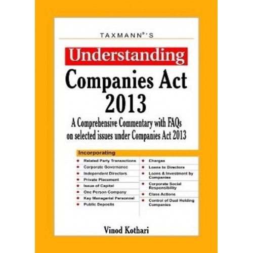 Taxmann's Understanding Companies Act, 2013 by Vinod Kothari